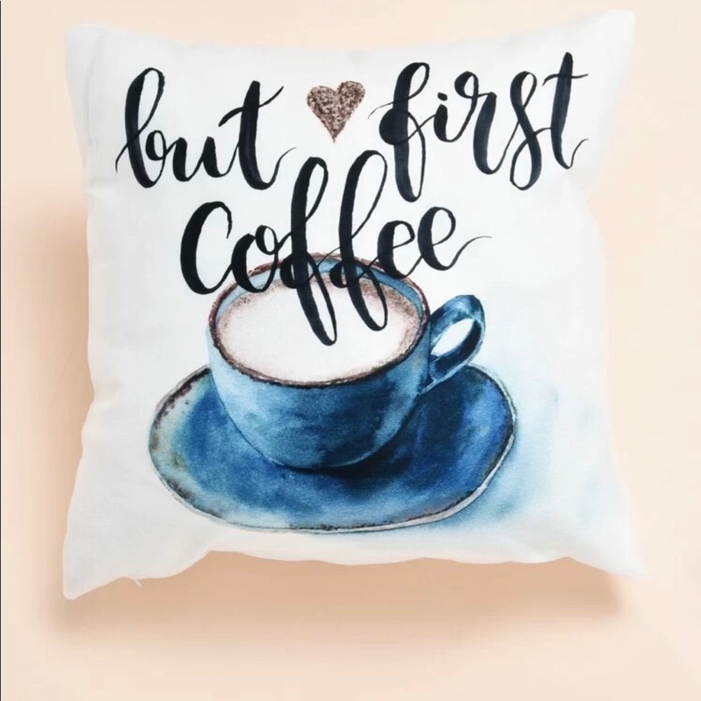 Slogan graphic cushion cover without filler